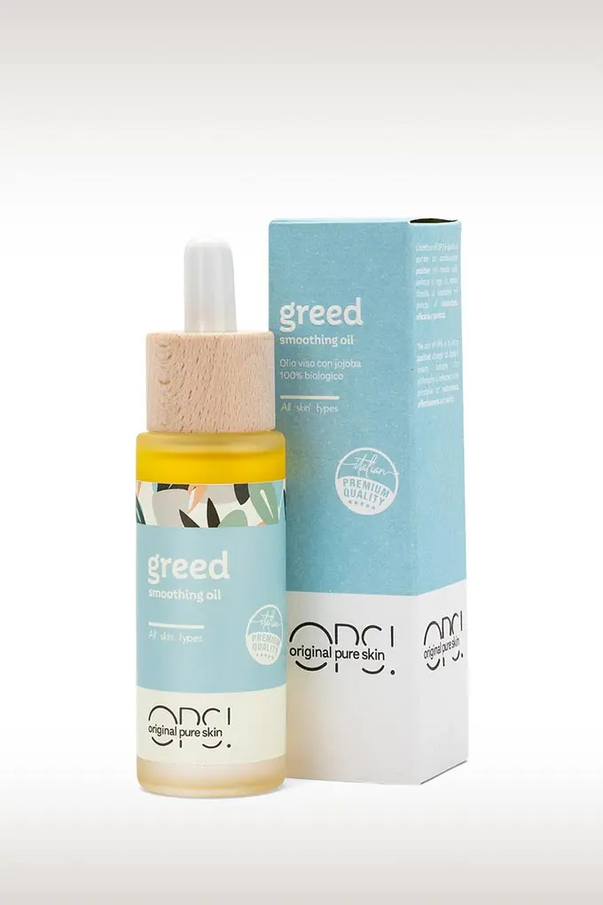 Greed olio viso con jojoba 100% biologico con astuccio