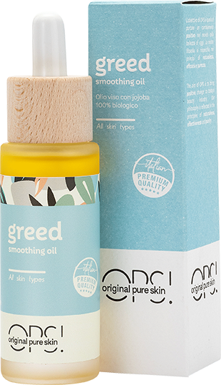 Greed olio viso levigante con jojoba 100% biologico con astuccio