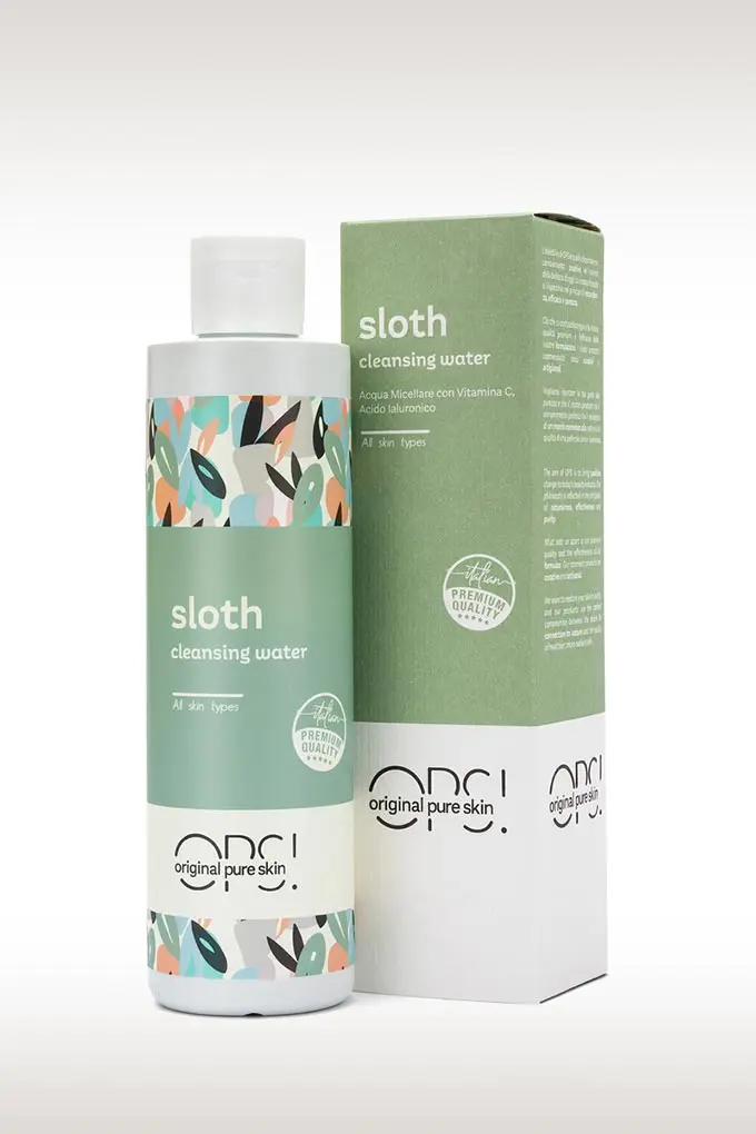 Sloth acqua micellare idratante con vitamina C con astuccio